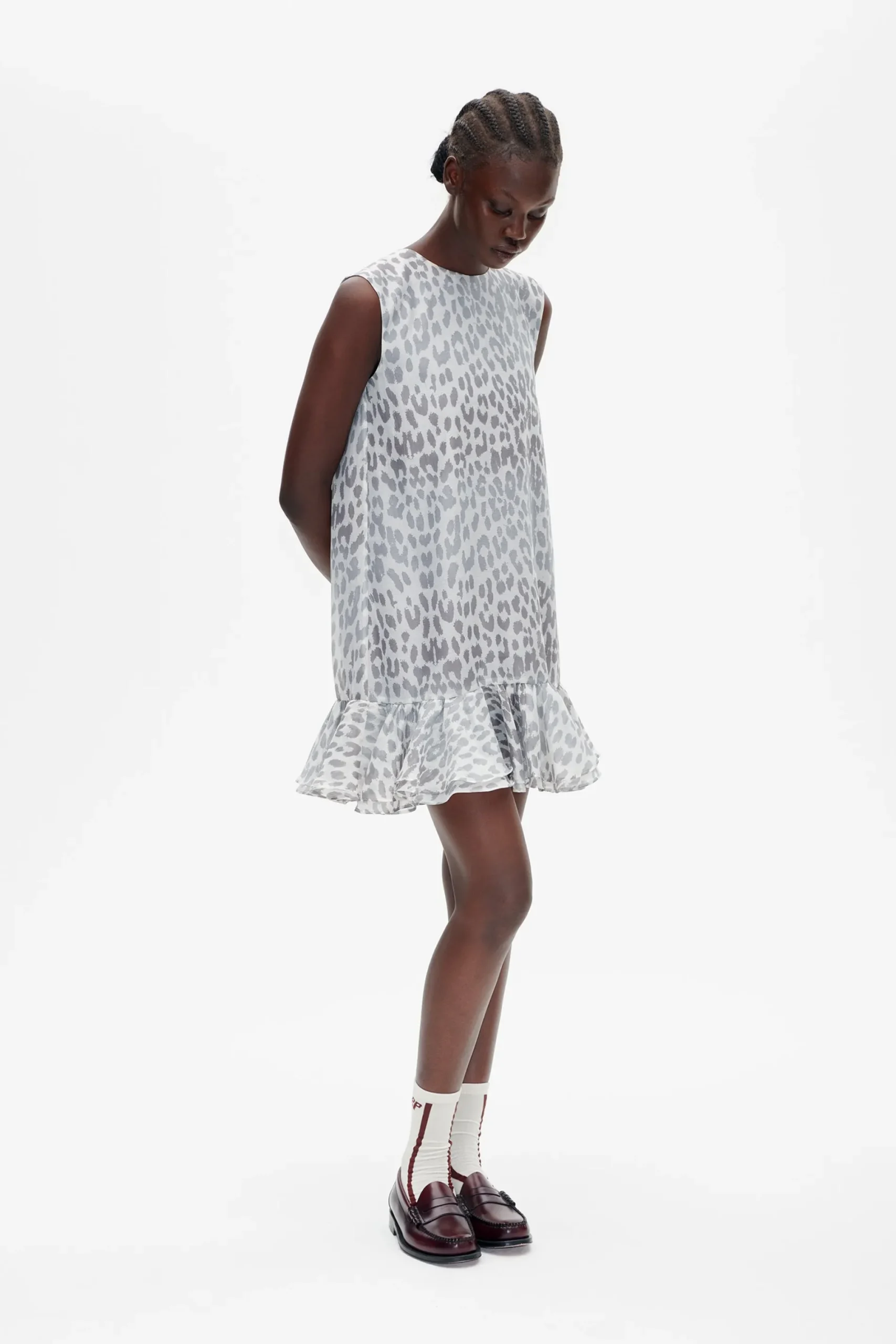 Baum und Pferdgarten Agnese dress from | Grey Office Leopard Sale