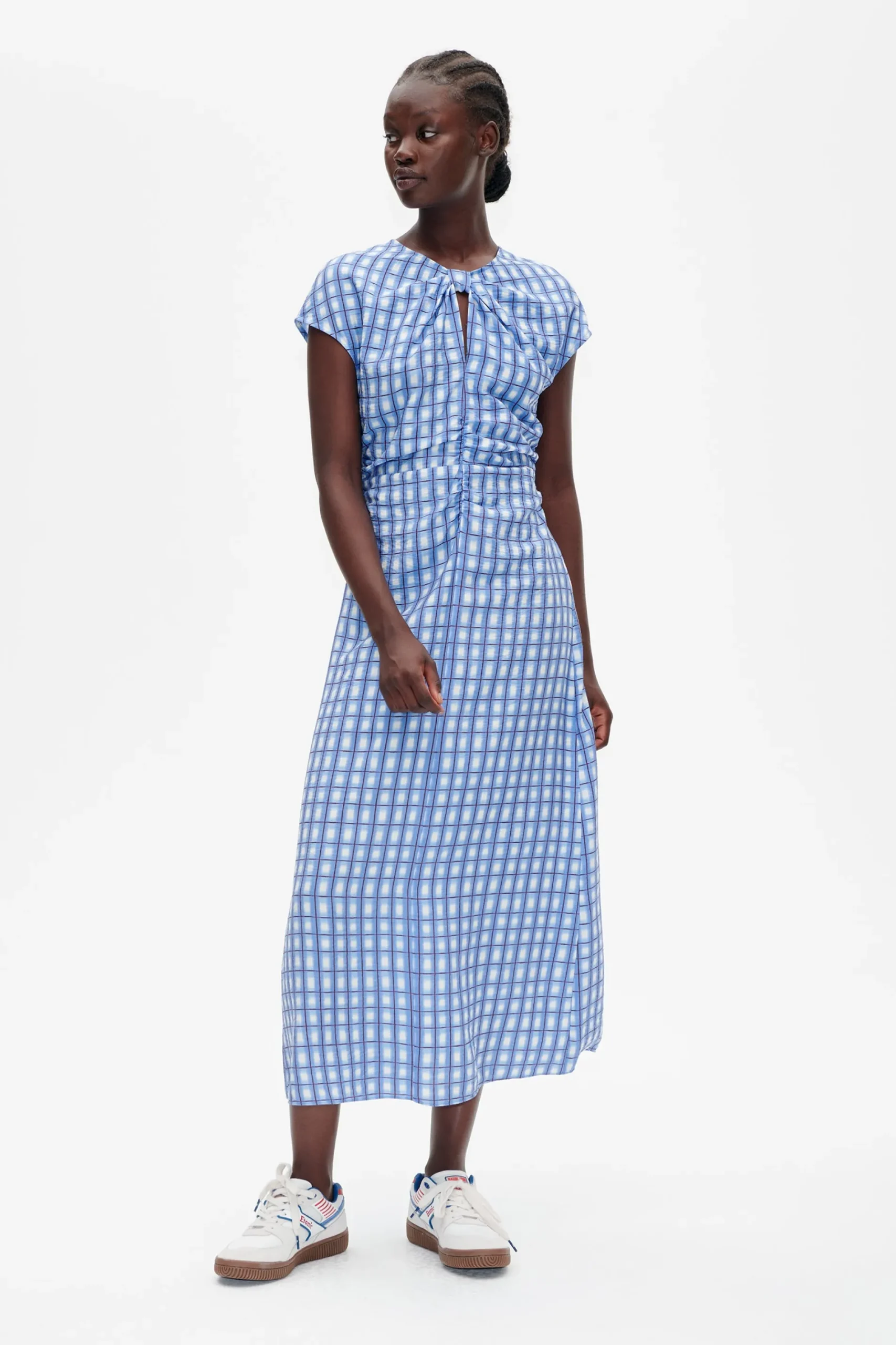 Baum und Pferdgarten Akeyla dress from | Blue Painted Check Sale