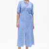 Baum und Pferdgarten Anneliek dress from | Blue Painted Check Clearance