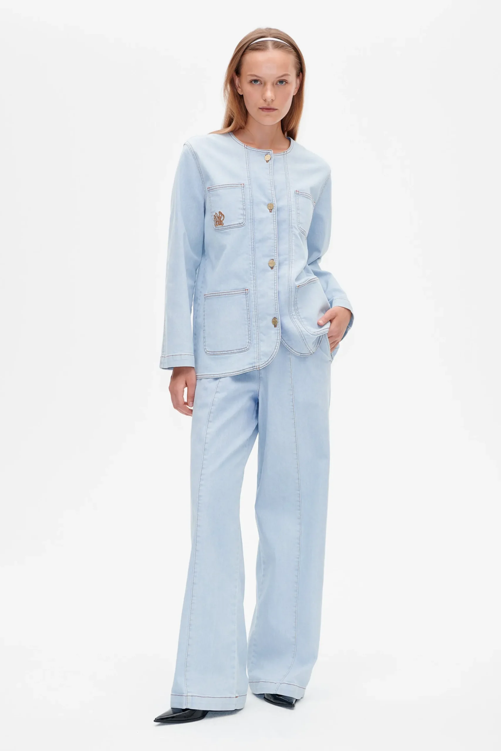 Baum und Pferdgarten Beata jacket from | Azurine Blue Patch Sale