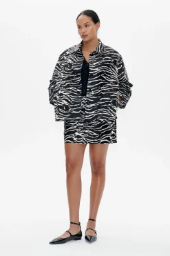 Baum und Pferdgarten BESSIE JACKET | Black Whisper Zebra Clearance
