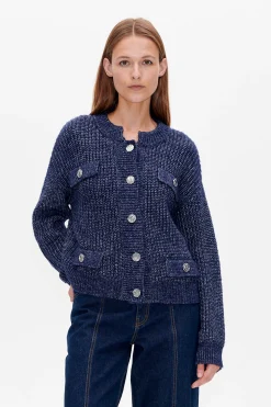 Baum und Pferdgarten CAT CARDIGAN | Baritone Blue melange Best