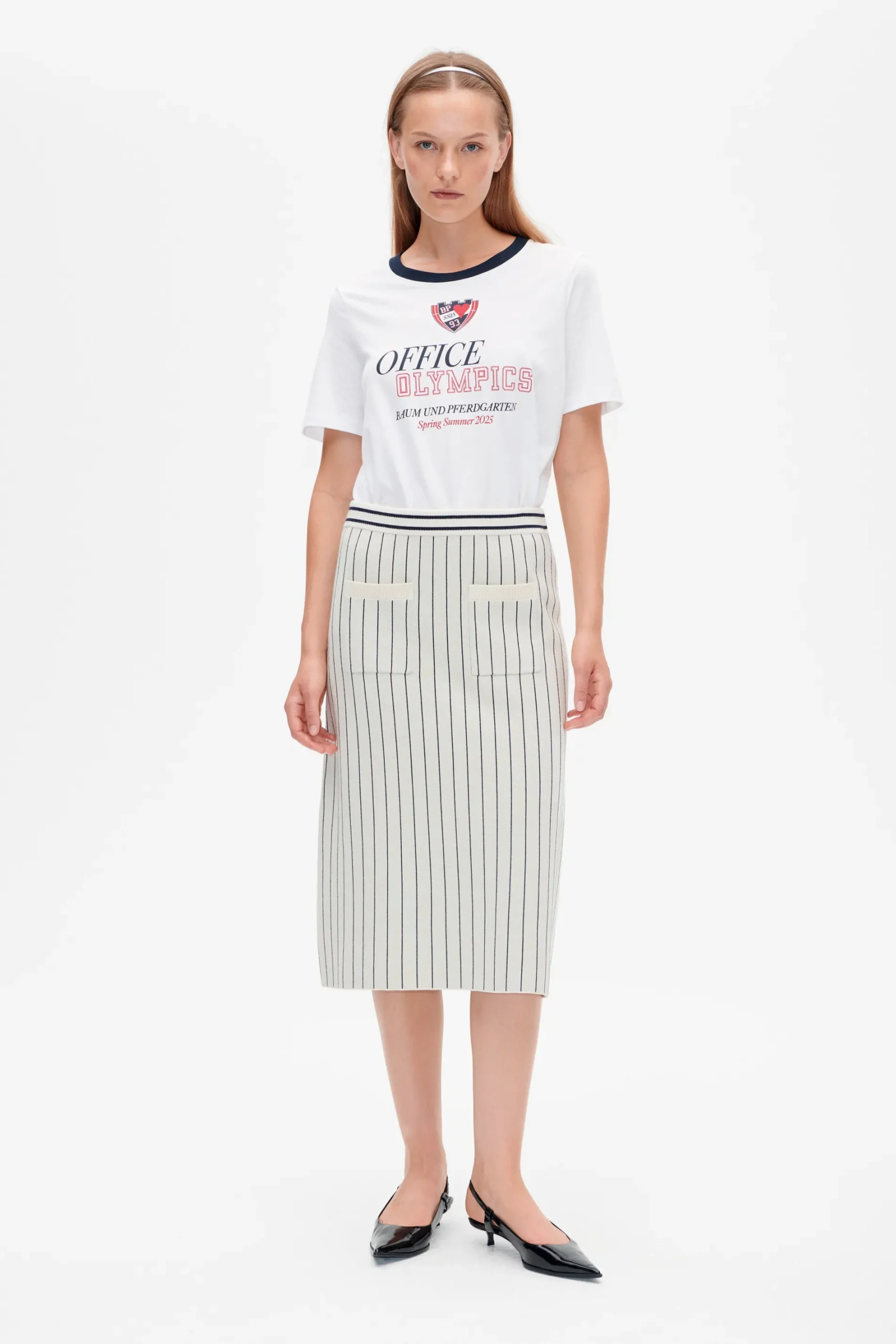 Baum und Pferdgarten Celie skirt from | Creme Navy Stripe Outlet
