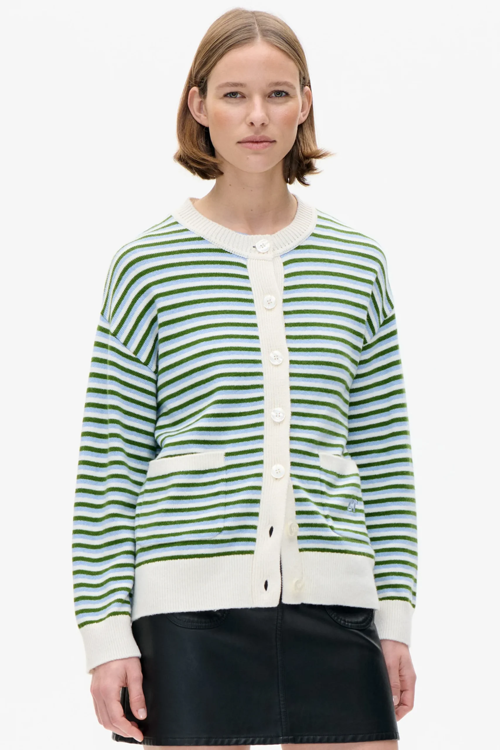 Baum und Pferdgarten Cindie Cardigan from | Subdued Blue Stripe Fashion
