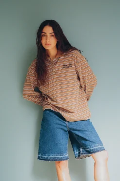 Baum und Pferdgarten Jeanne Top from | Nuthatch Polo Stripe Online