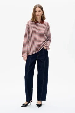 Baum und Pferdgarten JEANNI TOP | Bordeaux Polo Stripe Discount