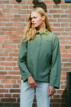 Baum und Pferdgarten JEANNI TOP | Green Polo Stripe Best