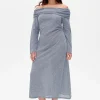 Baum und Pferdgarten JOA DRESS | Silver Lurex Pinstripe Hot