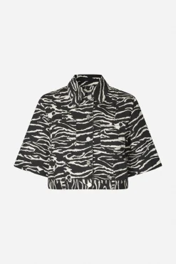 Baum und Pferdgarten MAJSA SHIRT | Black Whisper Zebra Clearance