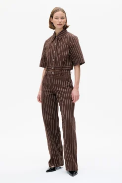 Baum und Pferdgarten Majsa Shirt from | Creme Brown Pinstripe Outlet