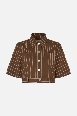 Baum und Pferdgarten Majsa Shirt from | Creme Brown Pinstripe Outlet