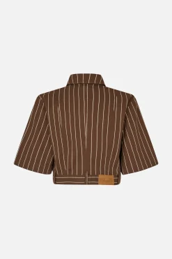 Baum und Pferdgarten Majsa Shirt from | Creme Brown Pinstripe Outlet