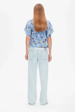 Baum und Pferdgarten Maliah top from | Azurine Green Flower Discount