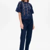 Baum und Pferdgarten MANUELA BLOUSE | Baritone Blue Hot
