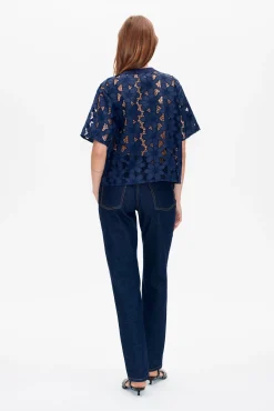 Baum und Pferdgarten MANUELA BLOUSE | Baritone Blue Hot