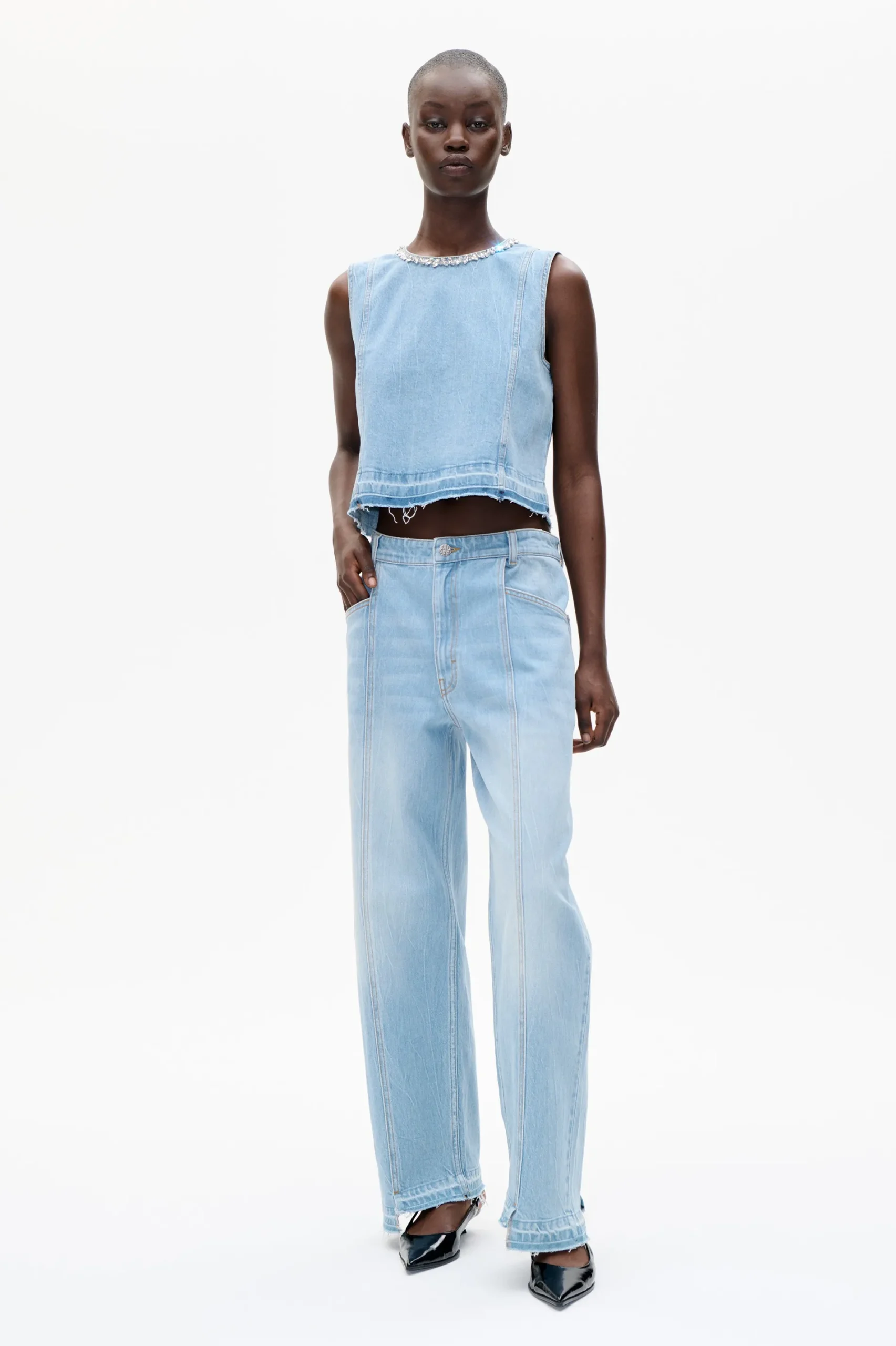 Baum und Pferdgarten Medine Top from | Light Denim Online