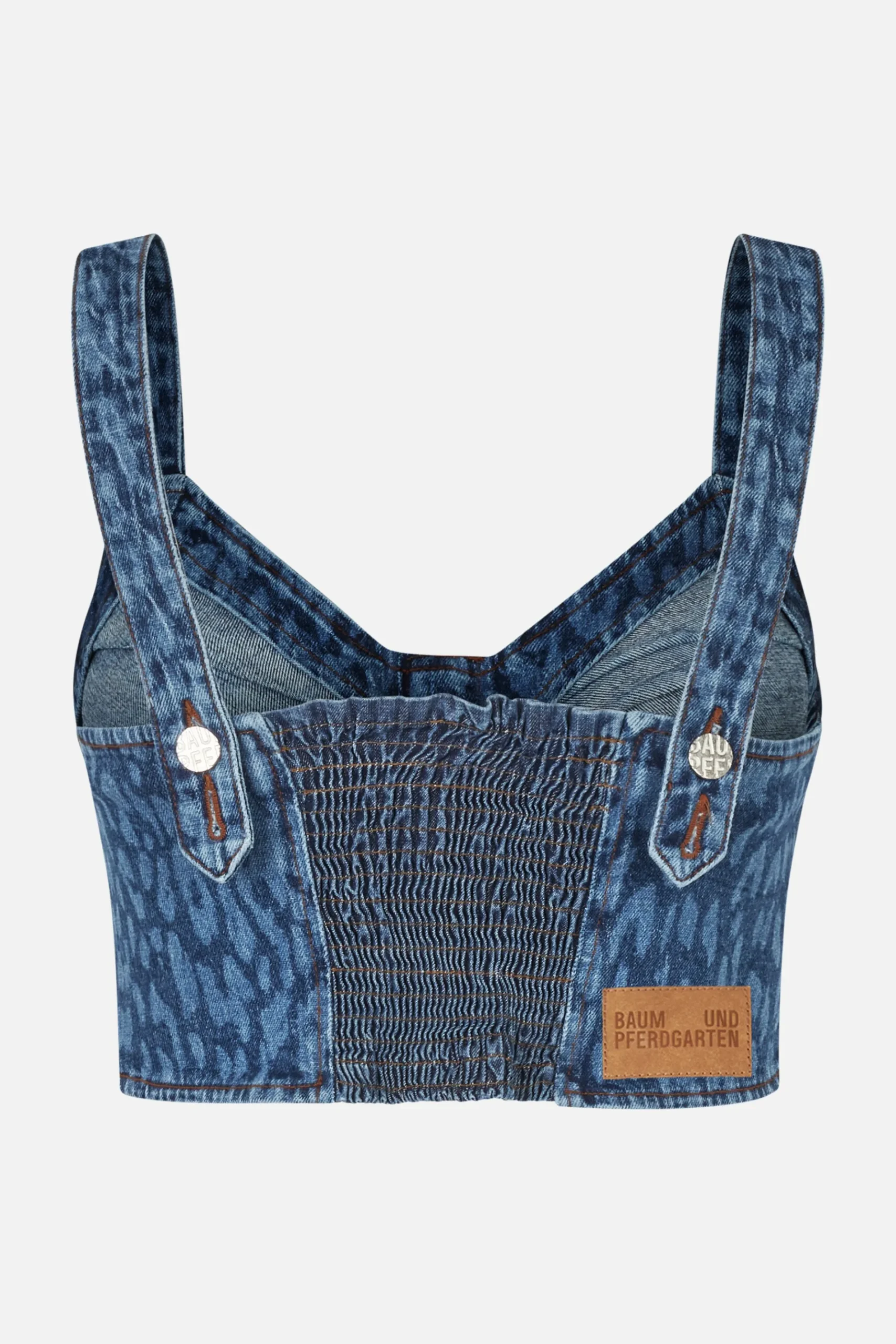 Baum und Pferdgarten Mekira top from | Leopard Vintage Blue New