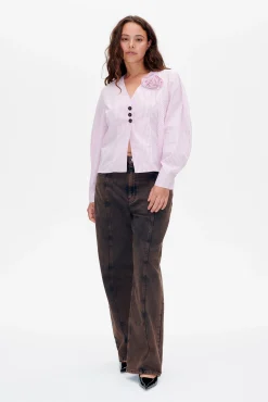 Baum und Pferdgarten MILLEA SHIRT | Lilac Snow Stripe Best
