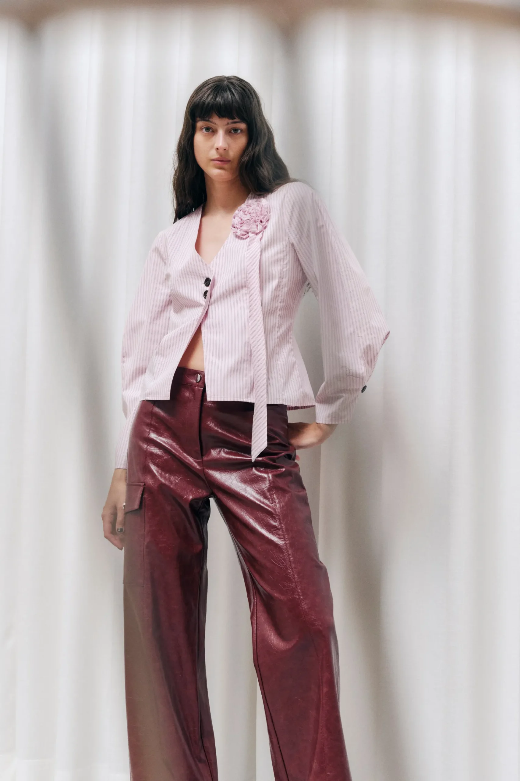 Baum und Pferdgarten MILLEA SHIRT | Lilac Snow Stripe Best