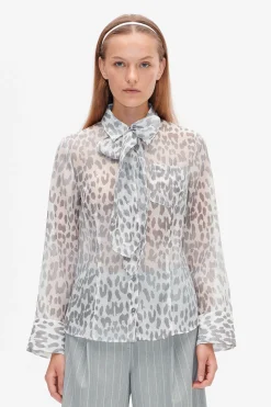 Baum und Pferdgarten Miranda top from | Grey Office Leopard Fashion