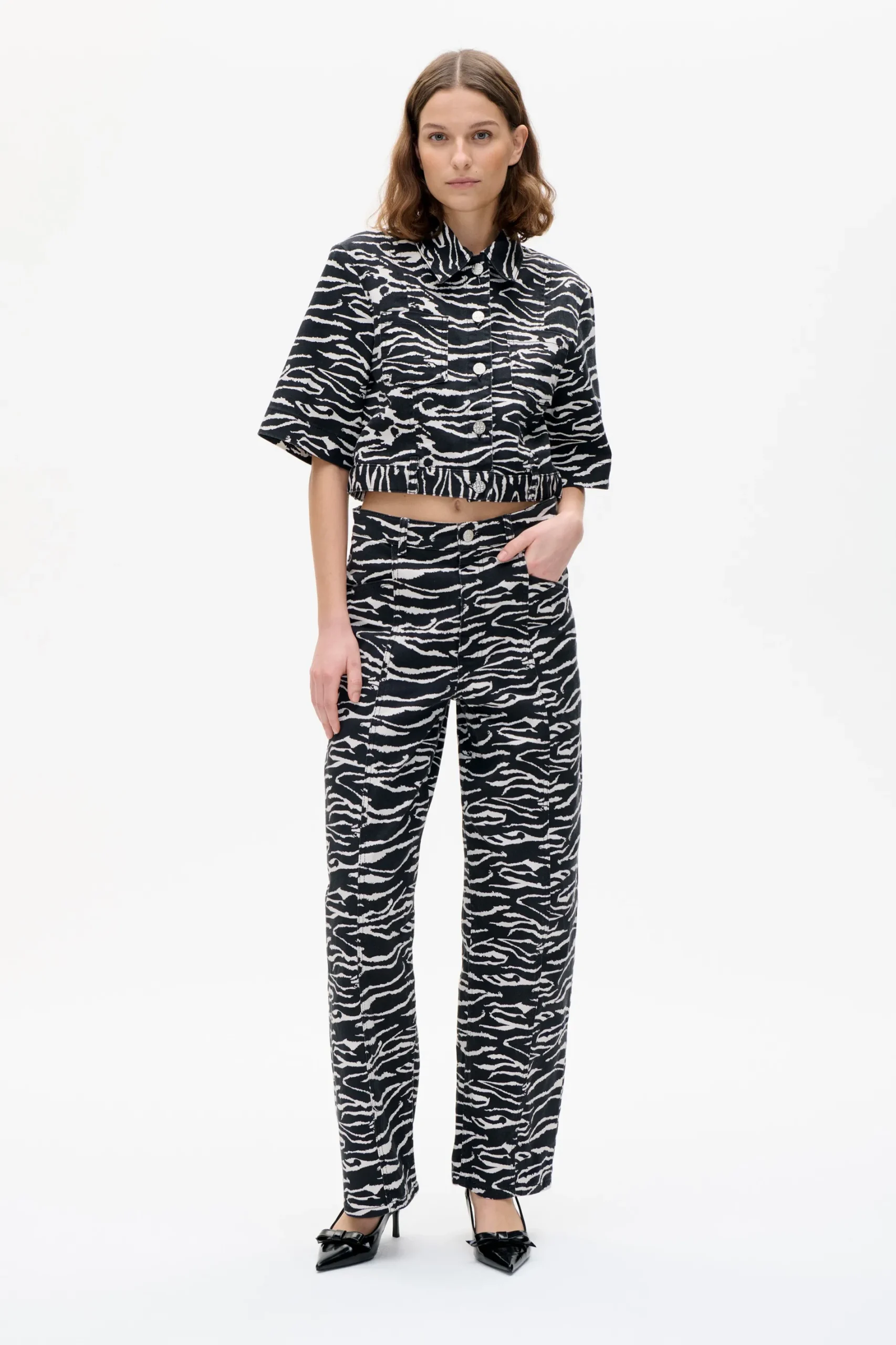 Baum und Pferdgarten NARA PANTS | Black Whisper Zebra Discount