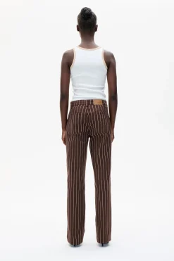 Baum und Pferdgarten NICKIE JEANS | Creme Brown Pinstripe Sale