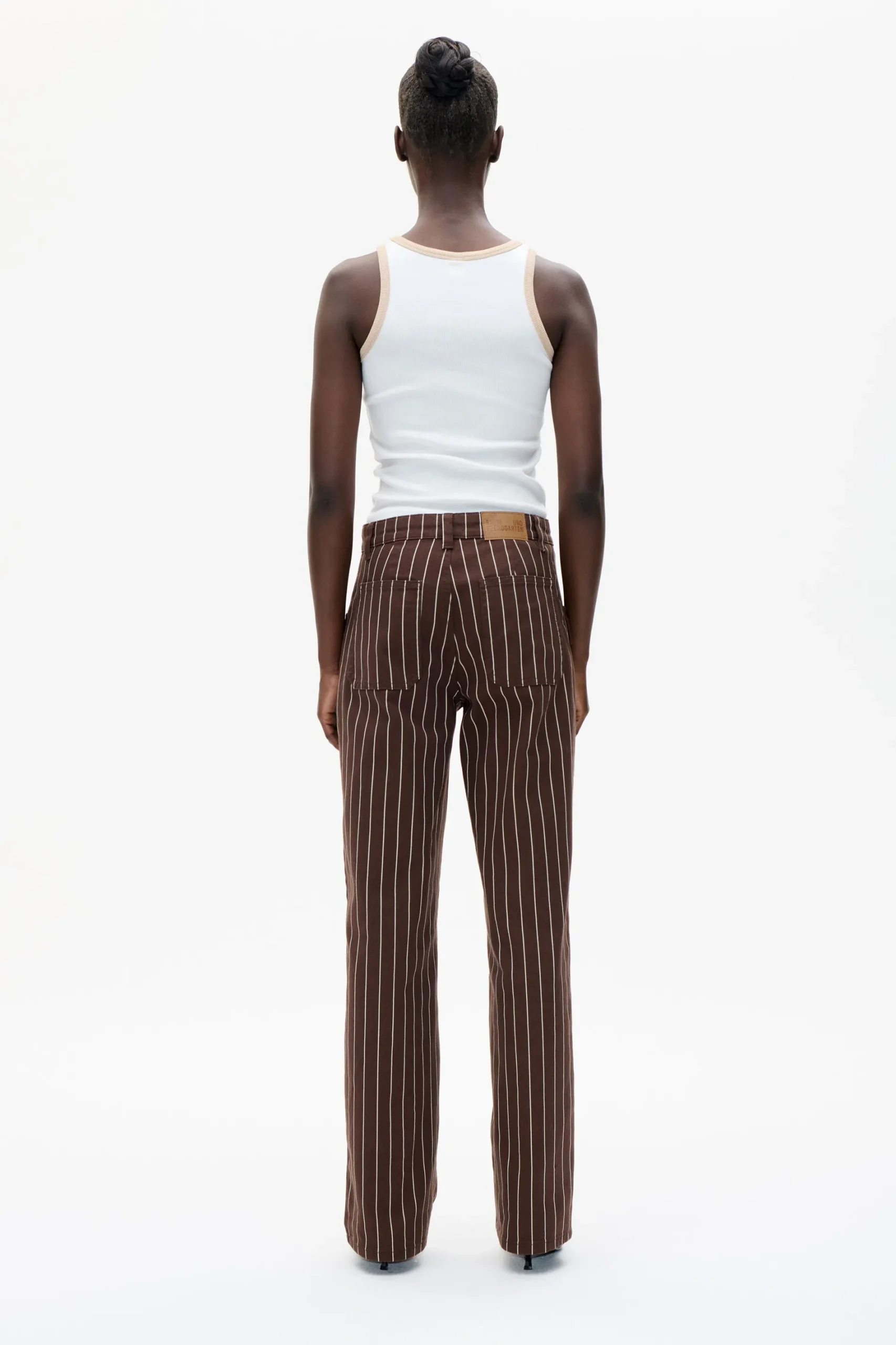 Baum und Pferdgarten NICKIE JEANS | Creme Brown Pinstripe Sale