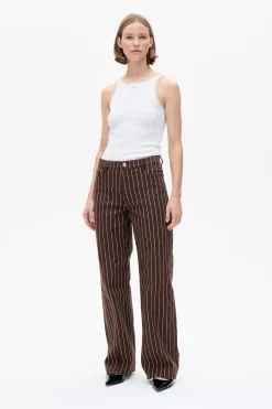 Baum und Pferdgarten Noila Jeans from | Creme Brown Pinstripe Best